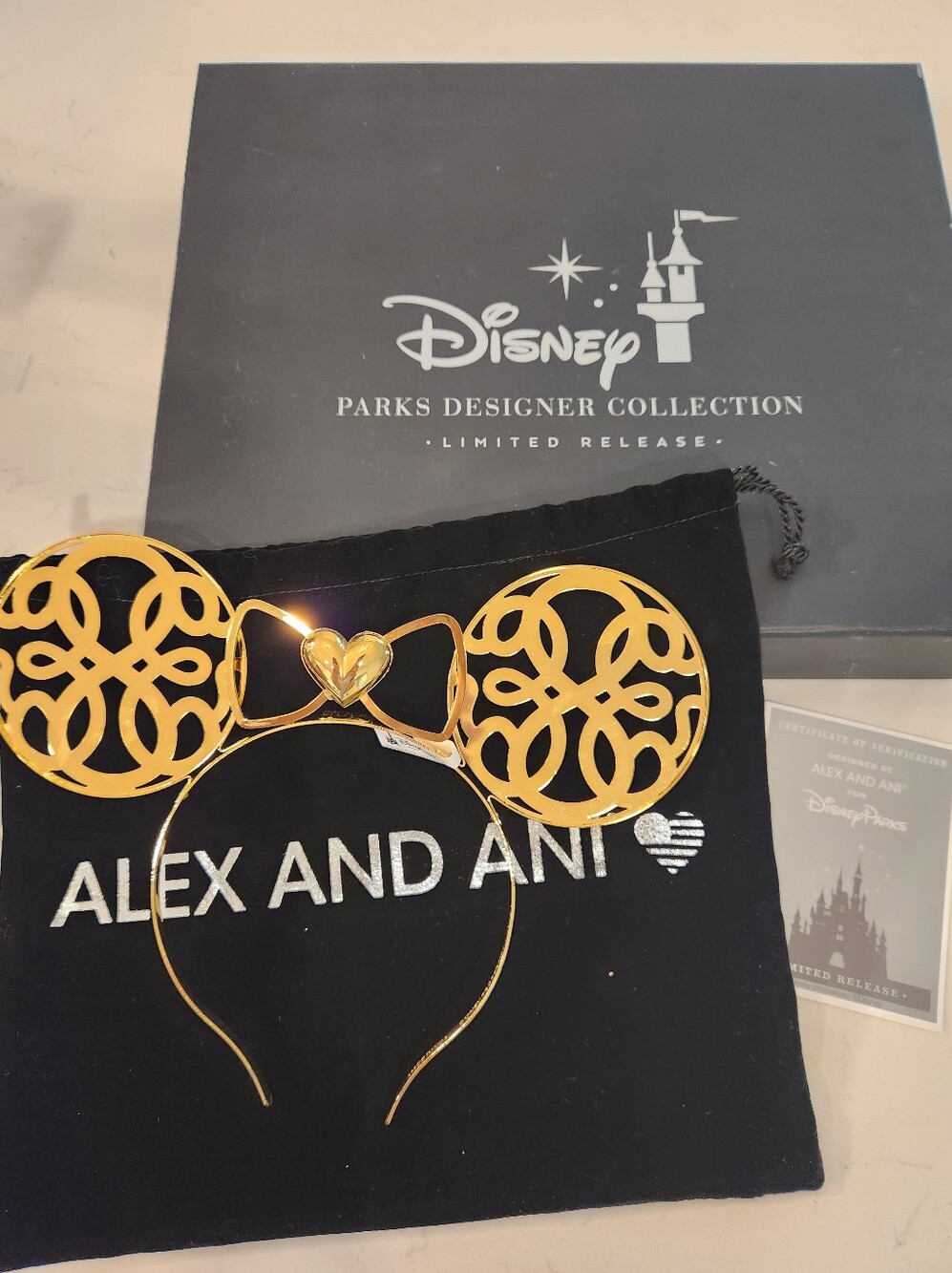 Disney Minnie Mouse Alex & Ani Golden Ears